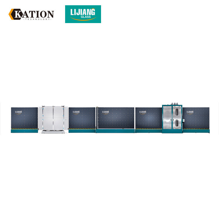 Verticaal Vlak Productielijn Hiërarchisch Type van het Pers Isolerend Glas Wassysteem