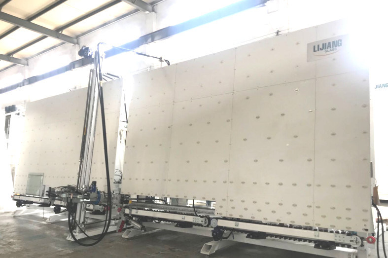 De automatische Isolerende Machine van de Glas Verzegelende Robot voor 3 of 4 - opgeruimd Stapglas