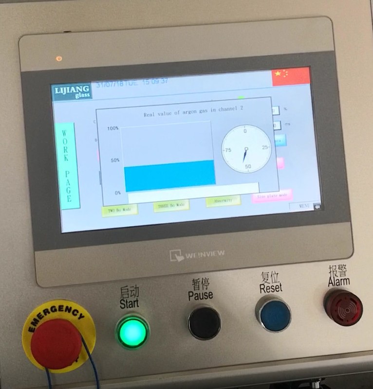 1.Vertical de isolerende Glasproductielijn LJBZ2535G keurt de controlesysteem goed van SIEMENS, houdt stabiele prestaties