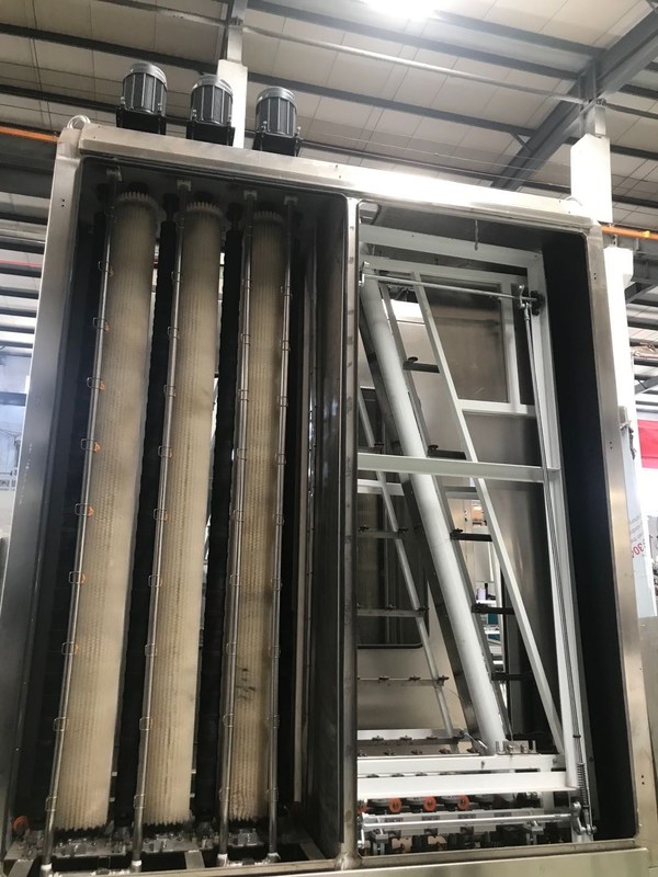 Grote Verticale Lage E het Glaswasmachine Automatische 2-10m/min van het Grootteglas