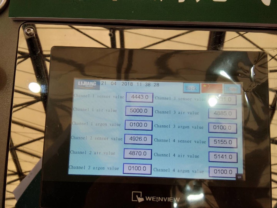 Handargongas het Vullen Machine met Touch screen voor het Maken van Dubbele Verglazingsglas